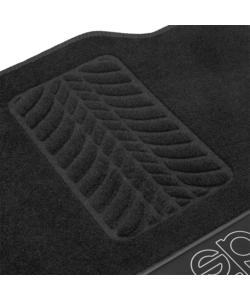 SET 4 TAPPETINI NERI PER AUTO SPARCO IN MOQUETTE